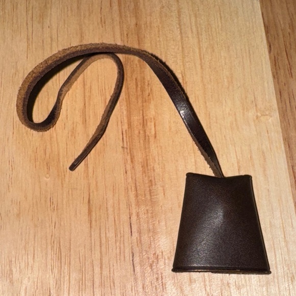 Hermes Brown Leather herBag clochette key holder purse charm - Picture 1 of 3